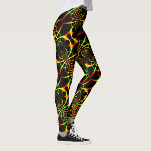 Legging Espelhamento, pernas de aranha coloridas e tentác
