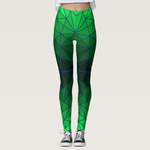 Legging Espelho de vidro manchado 02.Green.DBlue Line BG