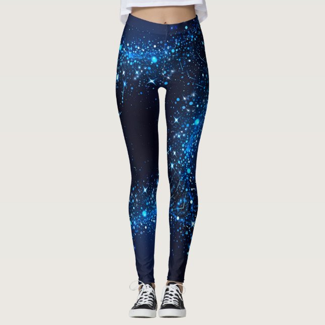 Legging Espelhos azuis escuros (Frente)