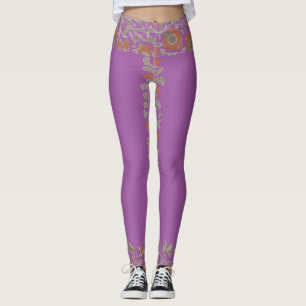 Legging Espessura roxa e Na moda