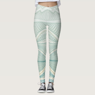 Legging Espinhos e Linhas Padrinhadas Brancas do Esporte A