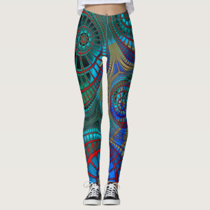 Legging Espirais Trippy Coloridos