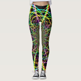 Legging Espiral Arco-Íris Louco