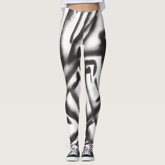 Legging Espiral B&W (Frente)