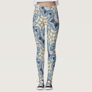 Legging espiral cósmica das estrelas douradas