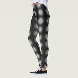 Legging Espiral Preto E Branco
