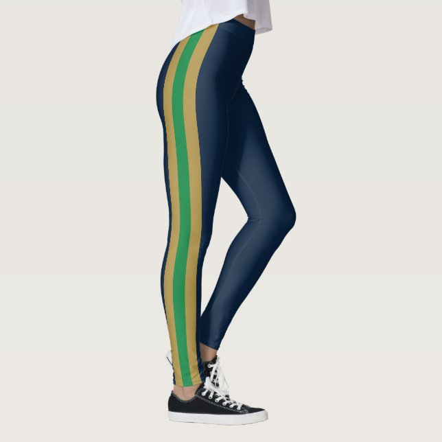Legging Espírito de Equipe dos Irlandeses, Verde, Dourado  (Direita)