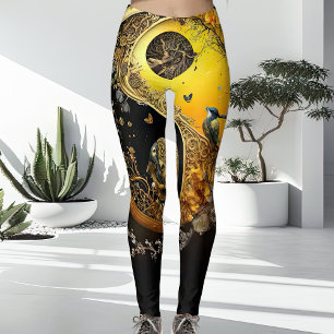Legging Espiritual Espiritual Único, Espiritual, Amarelo e