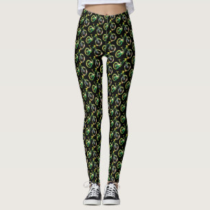 Legging Esportes com Descida exterior - Arte com Aquarela 