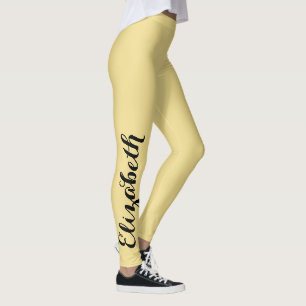 Legging Esportes de trabalho para nomes personalizados de 
