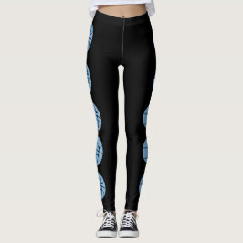 Legging Esportes Personalizados de Basquete Azul Carolina