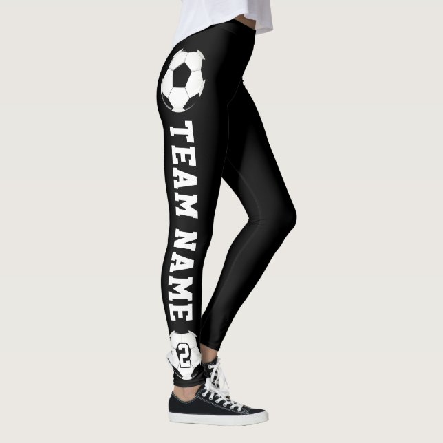 Legging Esportes Personalizados de Nome e Número da Equipe (Direita)