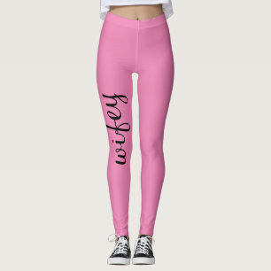 Legging Esposa Bebê Cor-de-Rosa Preta, Cuta Menina, Trendê