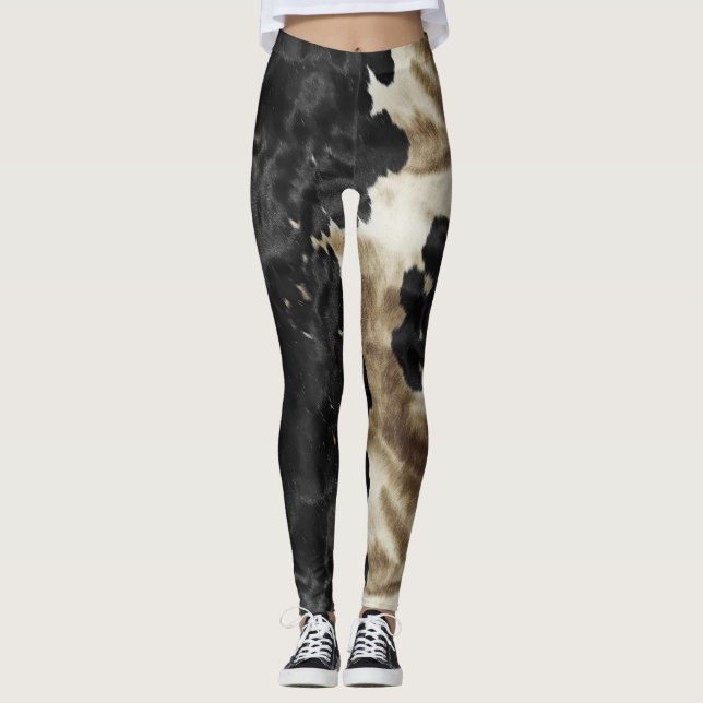 Legging Espuma Dourada Negra (Frente)