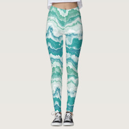Legging espuma marmoreada: