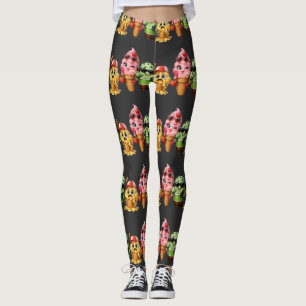 Legging Esquadrão Divertido de Sorvete Derretendo Personag