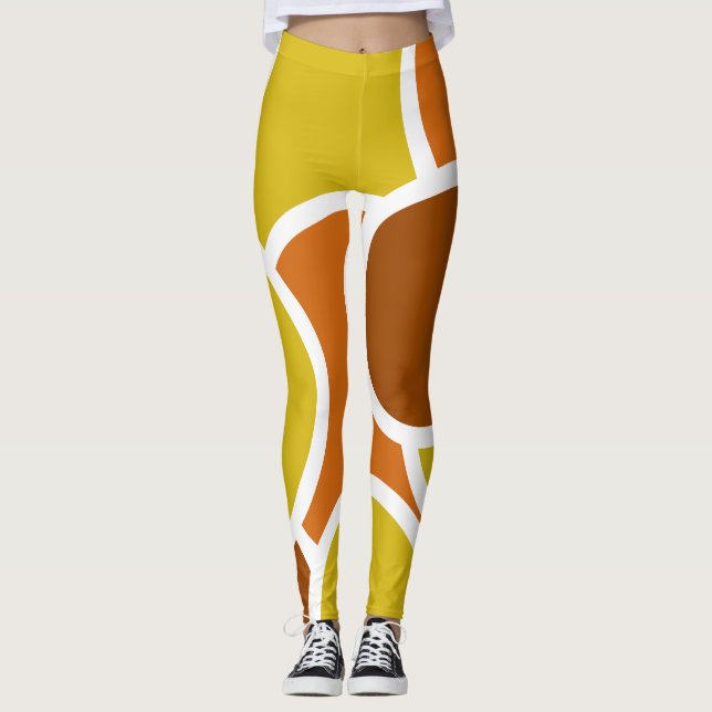 Legging Essa aparência dos anos 70 - Estilo retrô de Vinta (Frente)