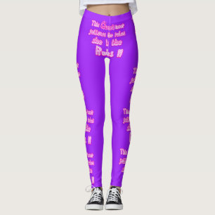 Legging Esta rainha nunca segue a rosa claro das regras