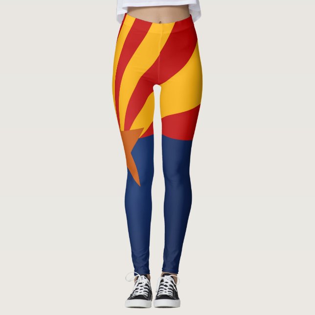 Legging Estado Legal Da Moda De Bandeira De Arizona (Frente)