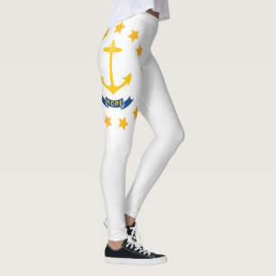 Legging Estado legal Da Moda De Bandeira De Rhode Island