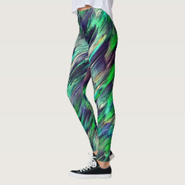 Legging estalactite ou camadas coloridas virtuais destruíd