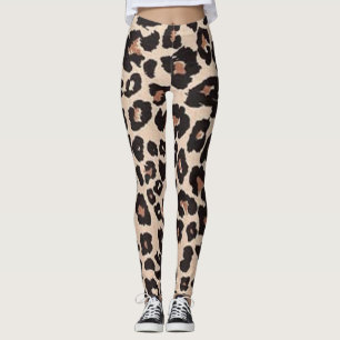 Legging Estampa de Animal Leopardo