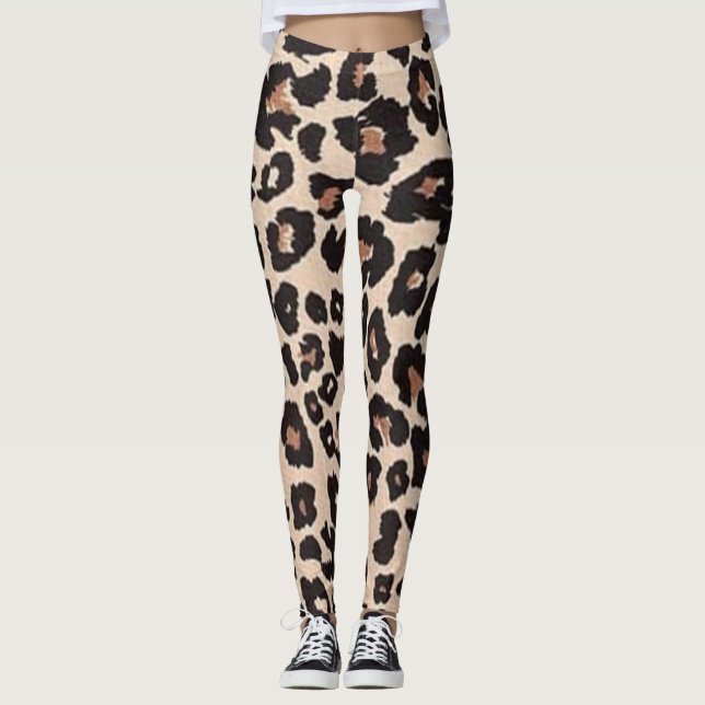 Legging Estampa de Animal Leopardo (Frente)