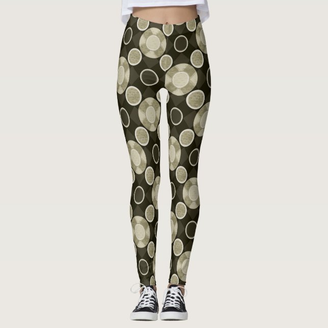 Legging Estampa de padrão  (Frente)