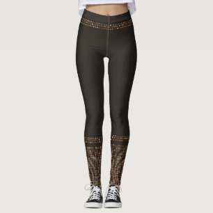 Legging Estampa Exótica Glam Zebra Animal Selvagem Dourado