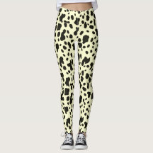 Estampa Moderna de Animal Vaca em Amarelo Pastel