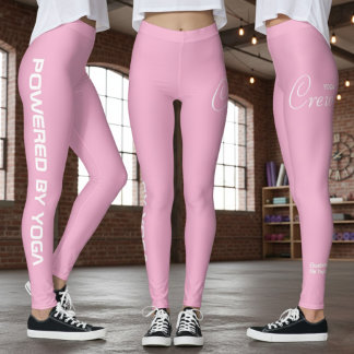 Legging Estampa Personalizada Yoga Crew Soft Rosa Claro