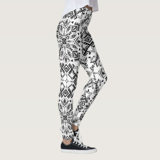 Legging Estampado de Tejido Artesanal | Efecto Punto Boho