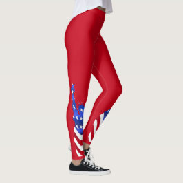 Legging Estátua da Liberdade dos Estados Unidos Bandeira V