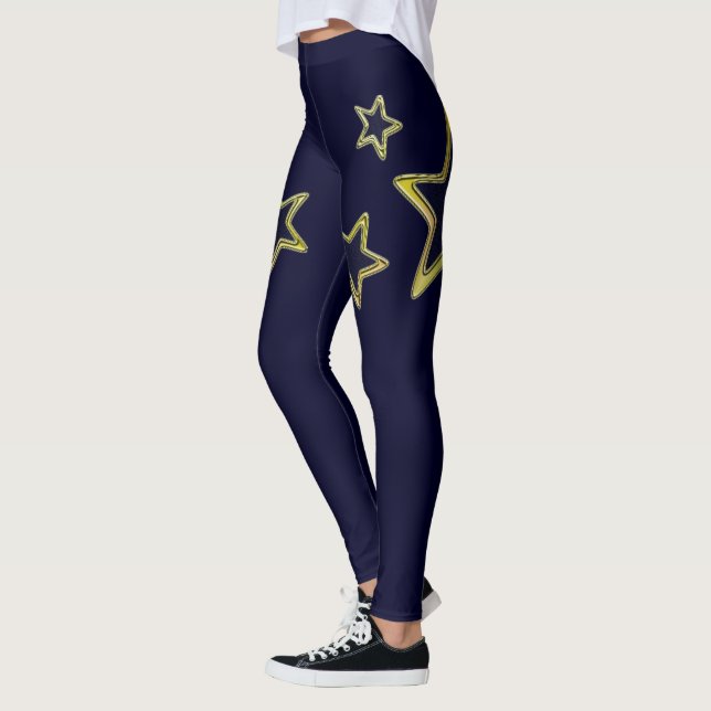 Legging Estelar Dourado (Esquerda)