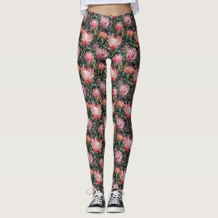 Legging Estética Botânica Protea Moderna