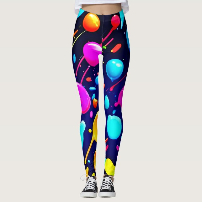 Legging Estética de tinta nova (Frente)