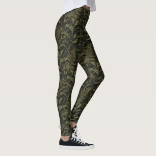 Legging Estética Greenerescente - Folhas Escuras e Folhas