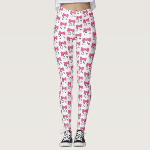 Legging Estetoscópio Arco Rosa & Branco Médico
