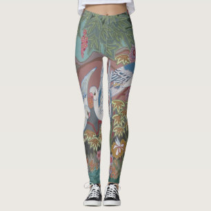 Legging Estilização de pombos no Jardim Sangrento