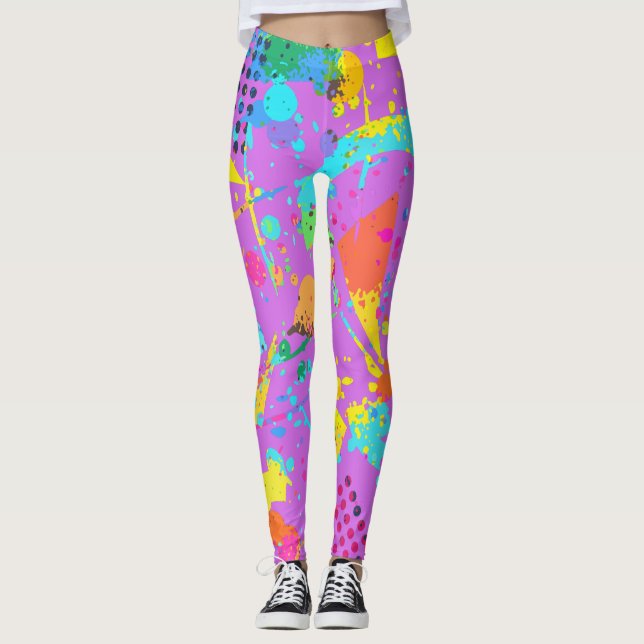 Legging Estilo 90s Estilo geométrico de Grunge Retroativo  (Frente)