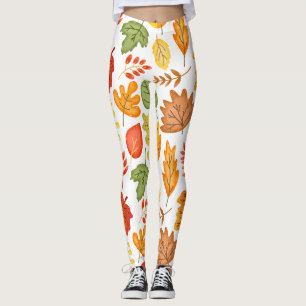 Legging Estilo das folhas da queda livre