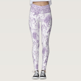 Legging Estilo de Arte Romântico Indigo Rococo Oferta Eleg