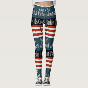 Legging estilo de canções abstrato,