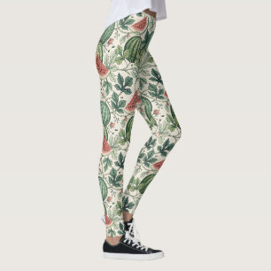 Legging Estilo de colheita do padrão de melancia
