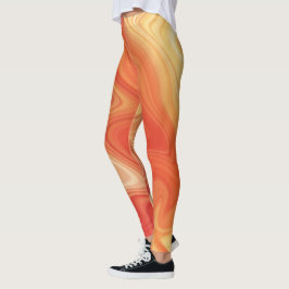 Legging Estilo de Fluxo de Mármore
