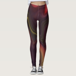 Legging Estilo de Fluxo de Mármore