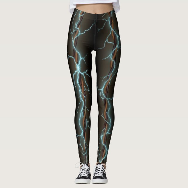 Legging Estilo de Grunge Industrial de Energia Elétrica (Frente)