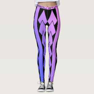 Legging Estilo de legenda violeta desgradé tribal