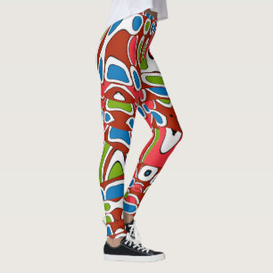 Legging Estilo de Matisse das formas dos abstratos,