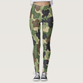 Legging Estilo de Padrão Clássico da Camuflagem Militar Se